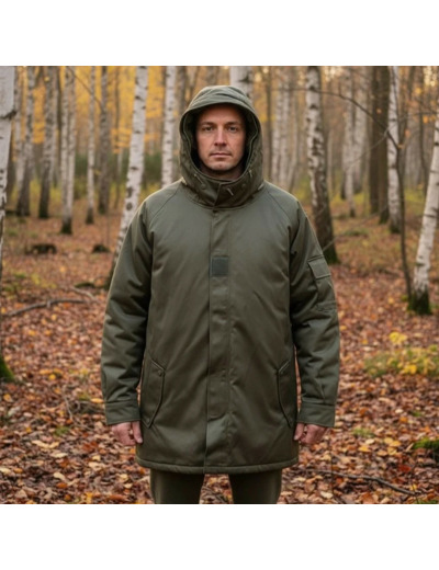 Parka Armée Française Microporeuse : protection grand froid respirante et coupe-vent