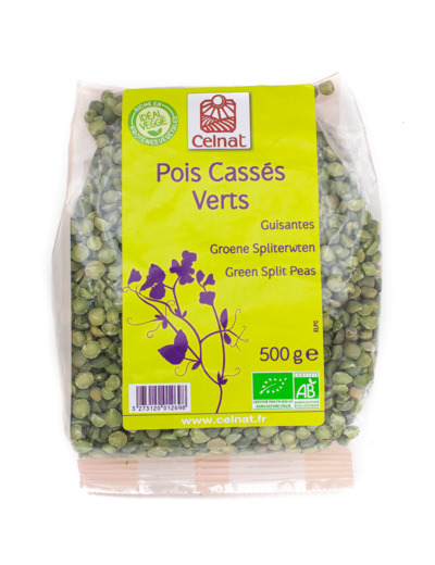 Pois Cassés Verts Bio 500g