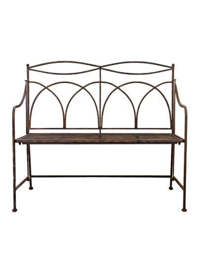 Banc de jardin fer 107x46x95cm