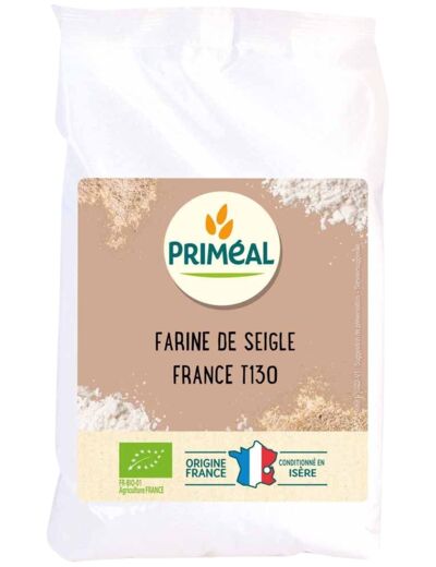 Farine de Seigle Bio T130-500g-Priméal