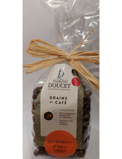 Grains de café Chocolat Noir 160G
