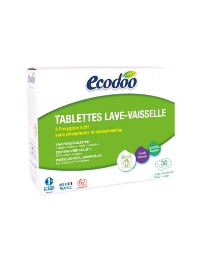 30 tablettes Lave Vaisselle à l'Oxygène actif 600g