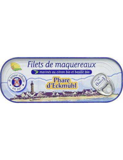 Maquereaux filets citron hyposode 130g Phare d EckmÃÂ¼hl