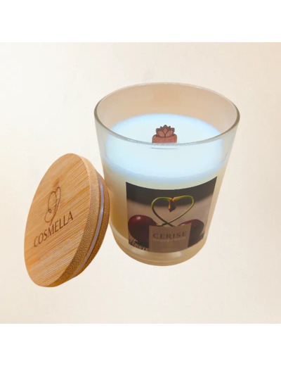 Bougie parfumée rechargeable - Cerise