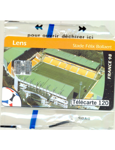 TELECARTE NSB 120 UNITES 06/98 LENS STADE FELIX BOLLAERT F 874