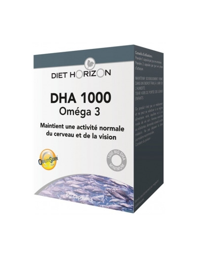DHA 1000 Oméga 3 60 capsules