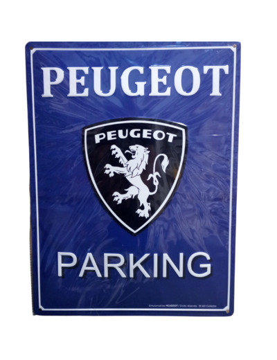 Plaque métal - Peugeot Parking - 40x30cm - 16141RA