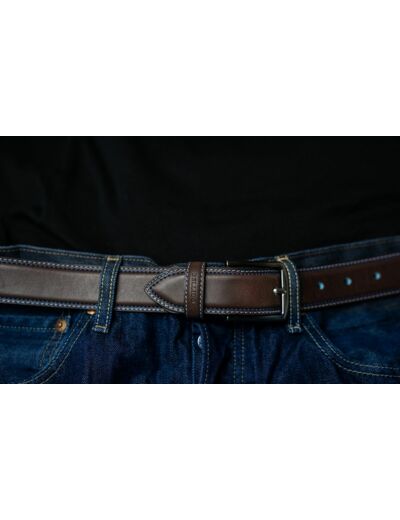 Ceinture homme MB20505 cuir marron