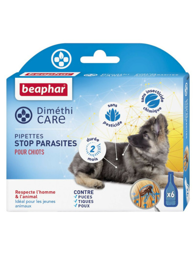 DIMETHICARE Pipettes stop parasites pour chiots
