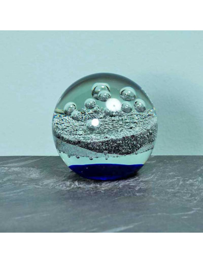 Sulfure Quasar verre bleu 10x10cm