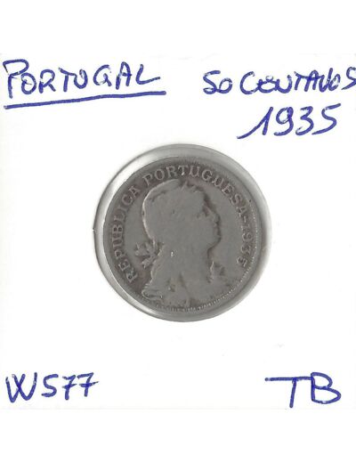 PORTUGAL 50 CENTAVOS 1935 TB