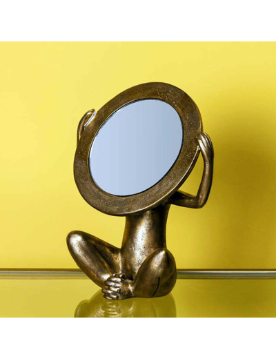 Miroir singe à poser 22x11x11cm