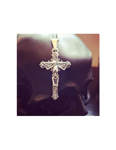 Pendentif croix Skull by Jadium