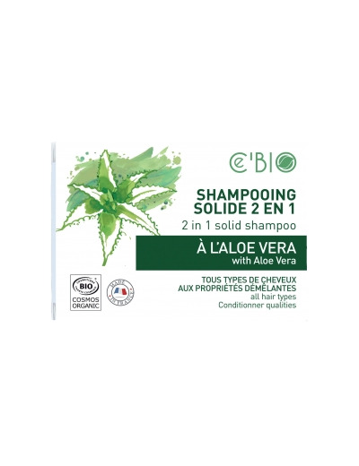 Shampooing solide 2 en 1 Aloe Vera 85g