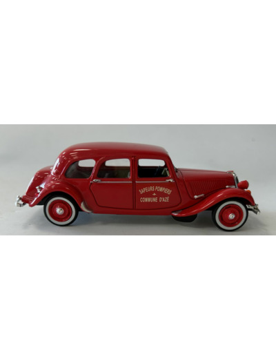 CITROEN TRACTION 11 CV 1934 POMPIER DE LA COMMUNE D'AZE 1/43 SANS BOITE