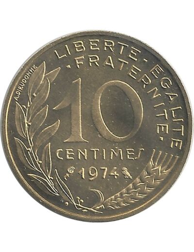 FRANCE 10 CENTIMES LAGRIFFOUL 1974 FDC