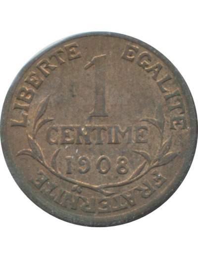 FRANCE 1 CENTIME DUPUIS 1908 SUP/NC