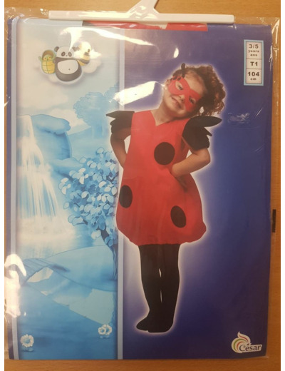 COSTUME COCCINELLE TAILLE 3/5 ANS