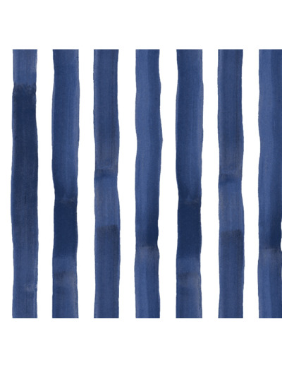 OUTDOOR MOTIFS ITHAQUE BLEU RAYE LAIZE 150CM