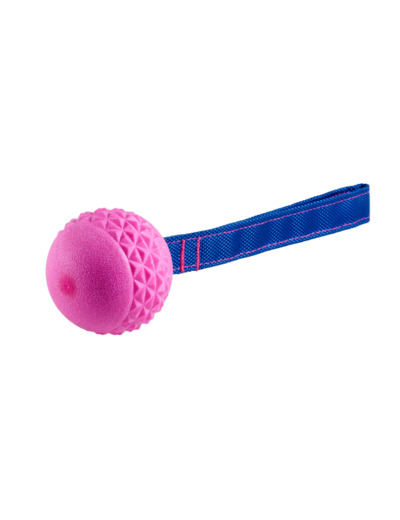 Jouet chien TPR balle avec corde Red Frutti - 6,3cm
