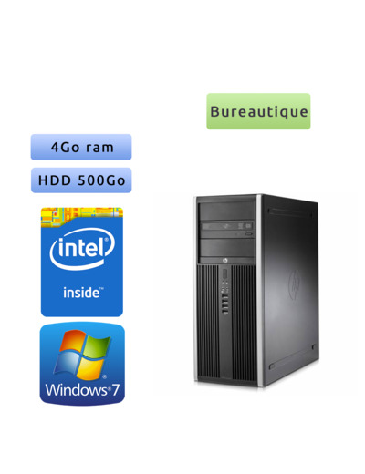 Lot de 5 x Tour HP - Windows 7 - Double Coeur 4GB 500GB - PC Tour Bureautique Ordinateur