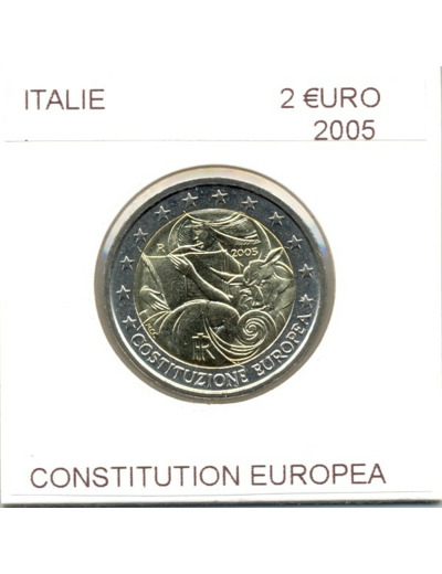 ITALIE 2005 2 EURO CONSTITUTION EUROPEA SUP