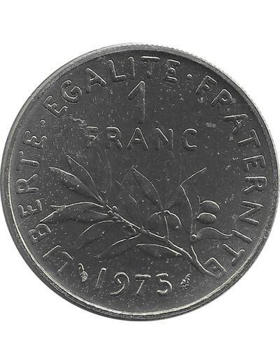 FRANCE 1 FRANC ROTY 1975 FDC