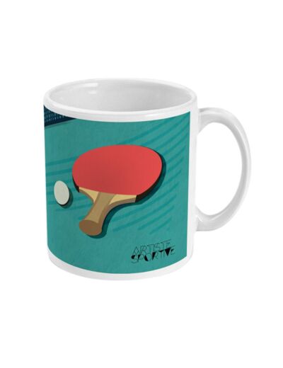 Tasse ou mug Ping Pong "La raquette de tennis de table" - personnalisable
