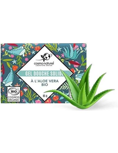 Gel douche aloe vera solide 85g Cosmo naturel