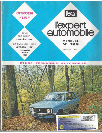 EXPERT AUTOMOBILE CITROEN LN N°129 FEVRIER 1977