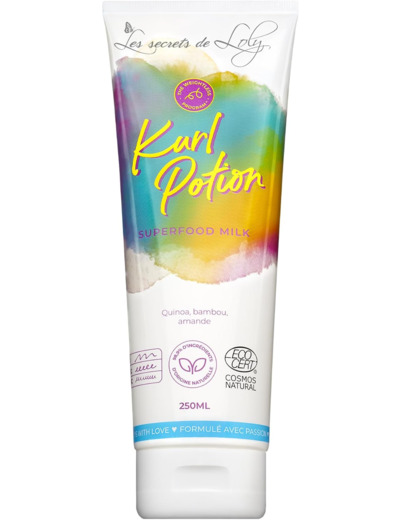 Les Secrets De Loly – Kurl Potion Leave-In – Soin Hydratant & Définissant Sans Rinçage–Cheveux Texturés – 98,9% Naturel – 250ml