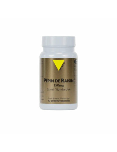 Pépin de Raisin 150 mg VIT’ALL+.Antioxydant Puissant pour Circulation et Vitalité