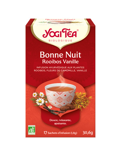 Infusion Bonne nuit-Rooibos Vanille-17 sachest-Yogi Tea