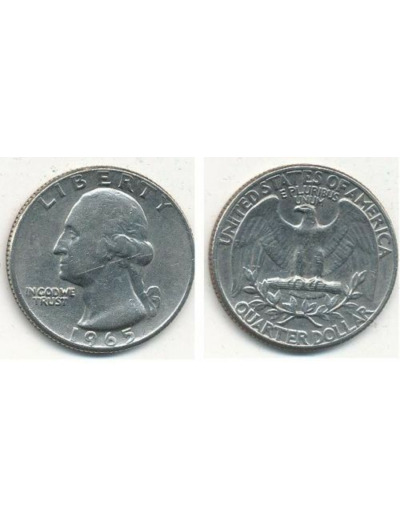 AMERIQUE (U.S.A) 1/4 DOLLAR 1965 TB+