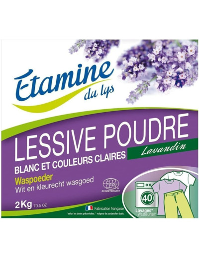 Lessive poudre lavandin 2kg Etamine du lys