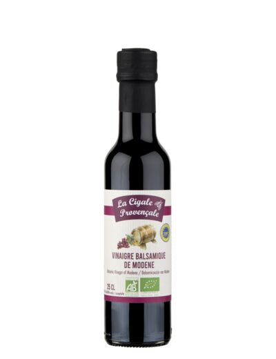 Vinaigre Balsamique Bio de Modène-250ml-La cigale Provençale