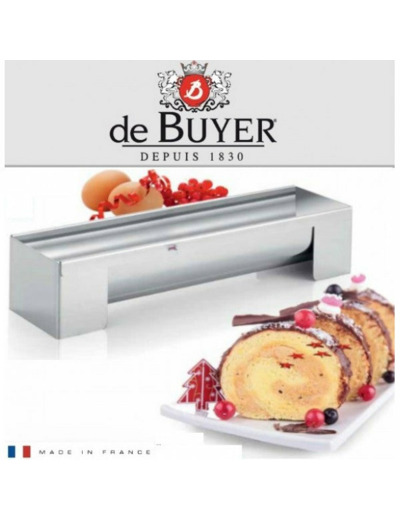 GOUTTIERE EN INOX - MOULE A BUCHE 30CM