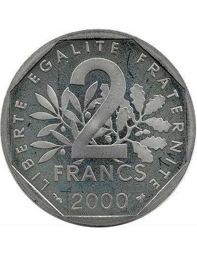 FRANCE 2 FRANCS ROTY 2000 BE
