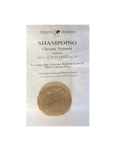 Shampoing solide Cheveux normaux 100% végétal 60g