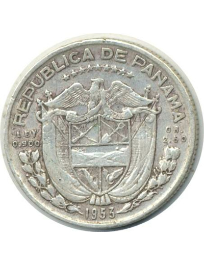 PANAMA 1 DECIMO DE BALBOA 1953 TTB (W18)