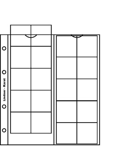 FEUILLES KARAT PAR 5 avec INTERCALAIRES rouge K3R (lindner)