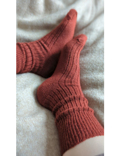Chaussettes CHILL - 80% mohair / Ecureuil