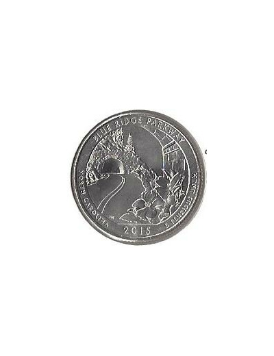 AMERIQUE (U.S.A) 1/4 DOLLAR 2015 P BLUE RIDGE PARKWAY SUP-