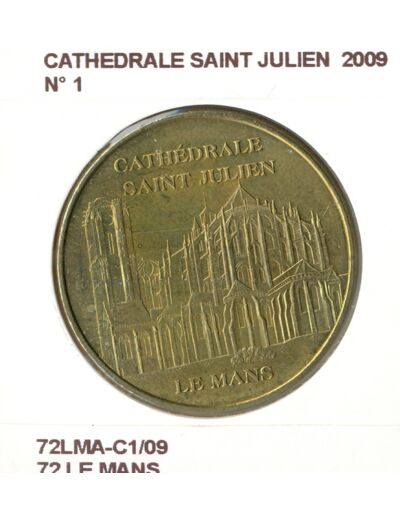 72 LE MANS CATHEDRALE SAINT JULIEN NUMERO 1 2009 SUP-