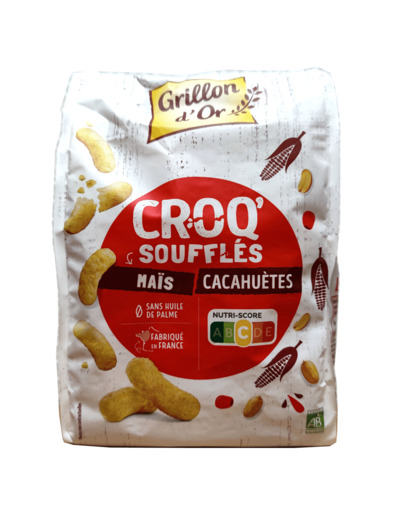 Croq'Soufflés Maïs Cacahuètes Bio 90g