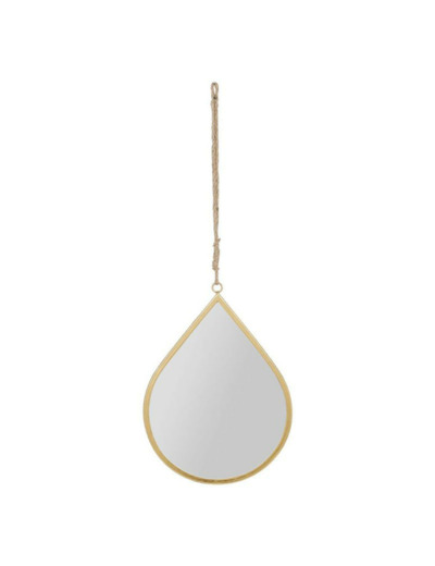 Miroir goutte fer Ornalise doré 27x37cm