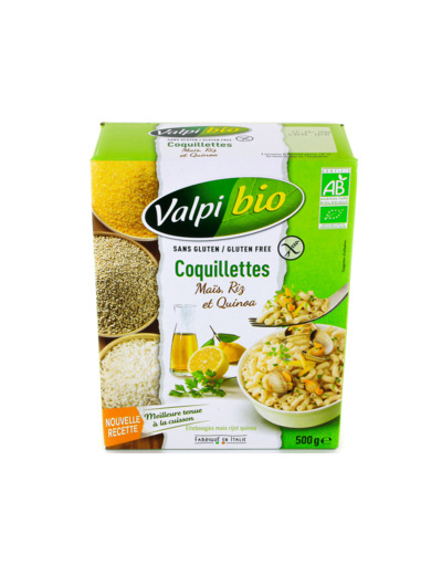 Coquillettes Maïs Riz Quinoa Sans Gluten Bio 500g