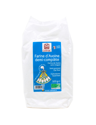 Farine d'Avoine Demi-complète Bio 500g