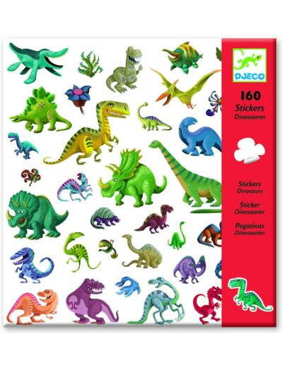 160 Stickers-Dinosaures