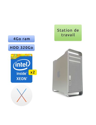 Apple Mac Pro Quad Core A1186 (EMC 2113) 4x 2.66GHz - MacPro1,1 - Station de Travail
